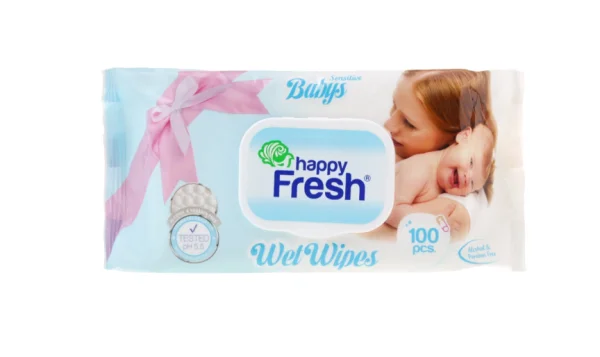 Серветки вологі Ultra Compact Happy Fresh, 100 шт.