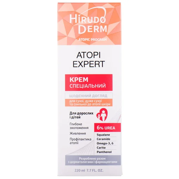 Крем для тіла Hirudo Derm Atopic Program Atopic Export (Гірудодерм Атопік Програм Атопі Експерт), 220 мл