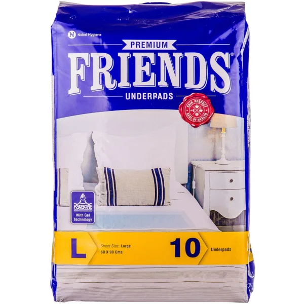 Пеленки Френдс (Friends) Премиум для новорожденных 90х60, 10 шт.