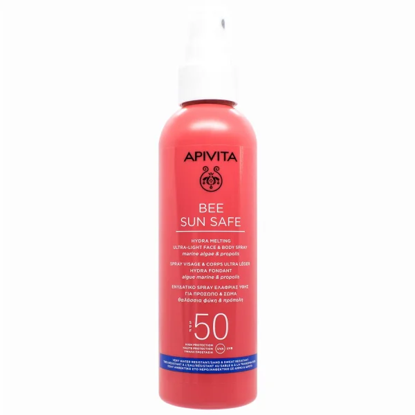 Солнцезащитное молочко для лица и тела Apivita Bee Sun Safe (Апивита Би Сан Сейф) СПФ50, 200 мл