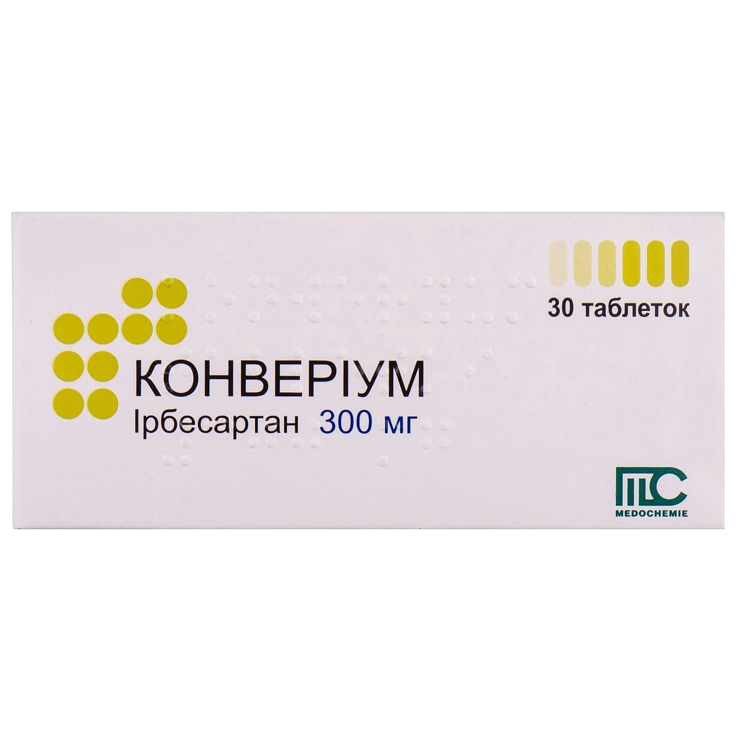 Конверіум таблетки по 300 мг, 30 шт.