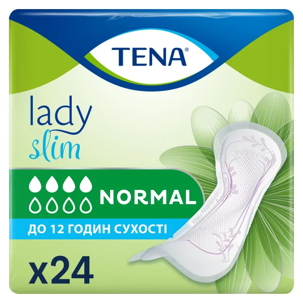Прокладки урологічні Тена (TENA) Леді Слім Нормал (Lady Slim Normal), 24 шт. 