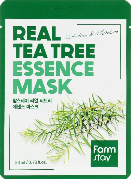 Маска тканевая ФармCтей (FarmStay) для лица с экстрактом чайного дерева
