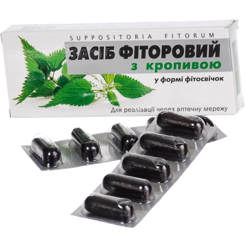 Фітосвічки фіторові з кропивою, 10 шт.