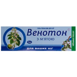 Венотон гель-бальзам для ніг з м'ятою, 75 мл