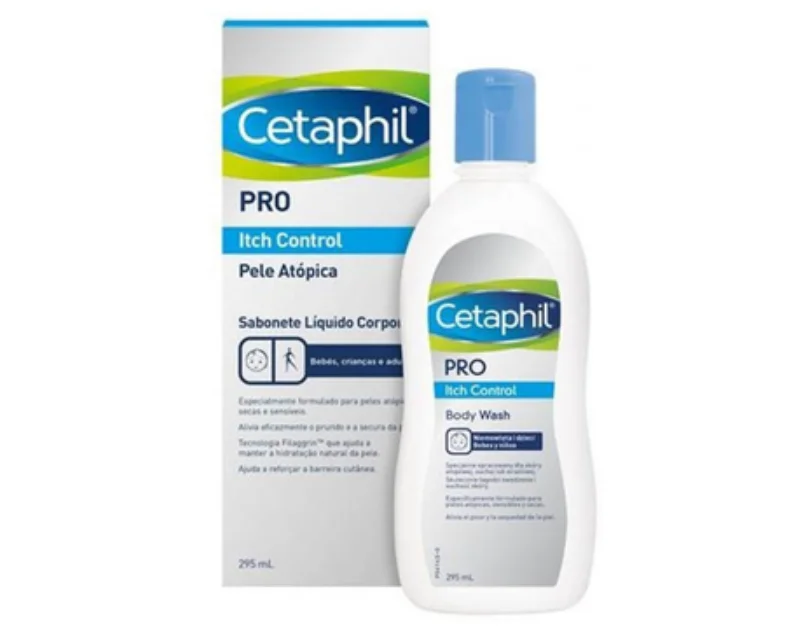 Гель для душу Cetaphil (Цетафіл) PRO Itch Control очищуючий проти свербіння для атопічної/сухої/чутливої шкіри, 295 мл