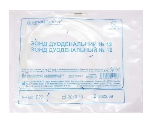 Зонд дуоденальний стерильний №12, 1 шт.