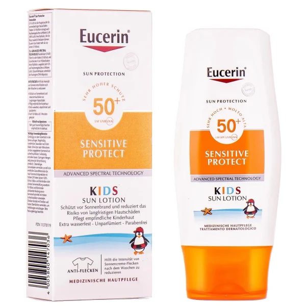 Лосьон для детей Эуцерин (Eucerin) Солнцезащитный СПФ50+, 150 мл