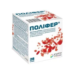 Поліфер гранули для орального застосування у стіку по 1,5 г, 28 шт.