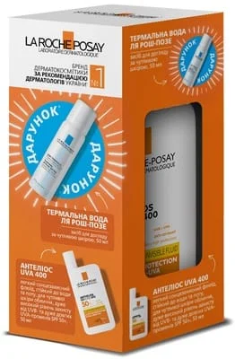 Набір La Roche-Posay Anthelios (спрей-міст для обличчя SPF50 75 мл + Термальна вода 50 мл)