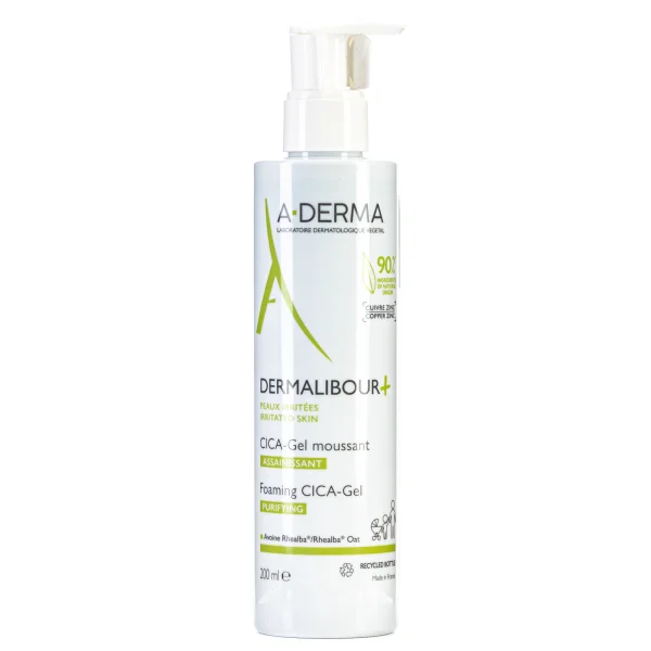 Гель для лица А-дерма Дермалибур+ ЦИКА-гель (A-Derma Dermalibour+ CICA-Gel) очищающий, 200 мл