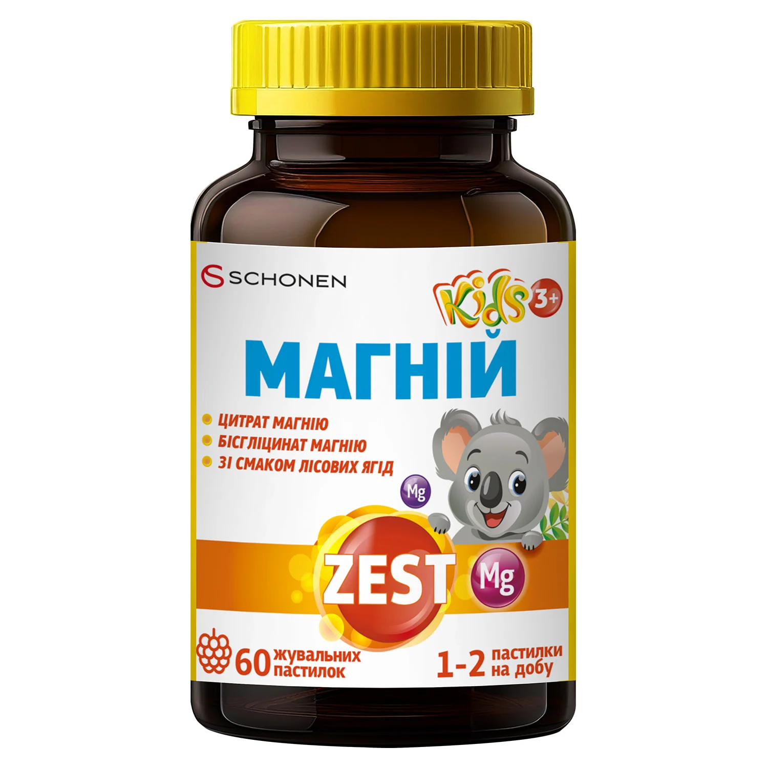 Zest (Зест) Kids Магній пастилки жувальні, 60 шт.