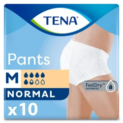 Трусики для дорослих Тена Пантс Нормал (TENA Pants Normal), розмір М, 10 шт.