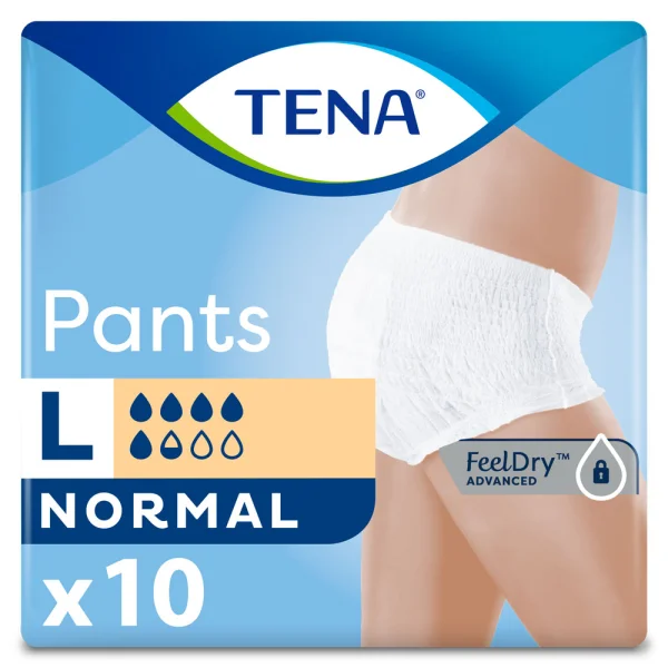 Трусики для дорослих Тена Пантс Нормал Л (Tena Pants normal L), 10 шт.