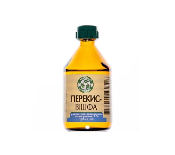 Перекис-Вішфа розчин для зовнішнього застосування 3 %, 100 мл