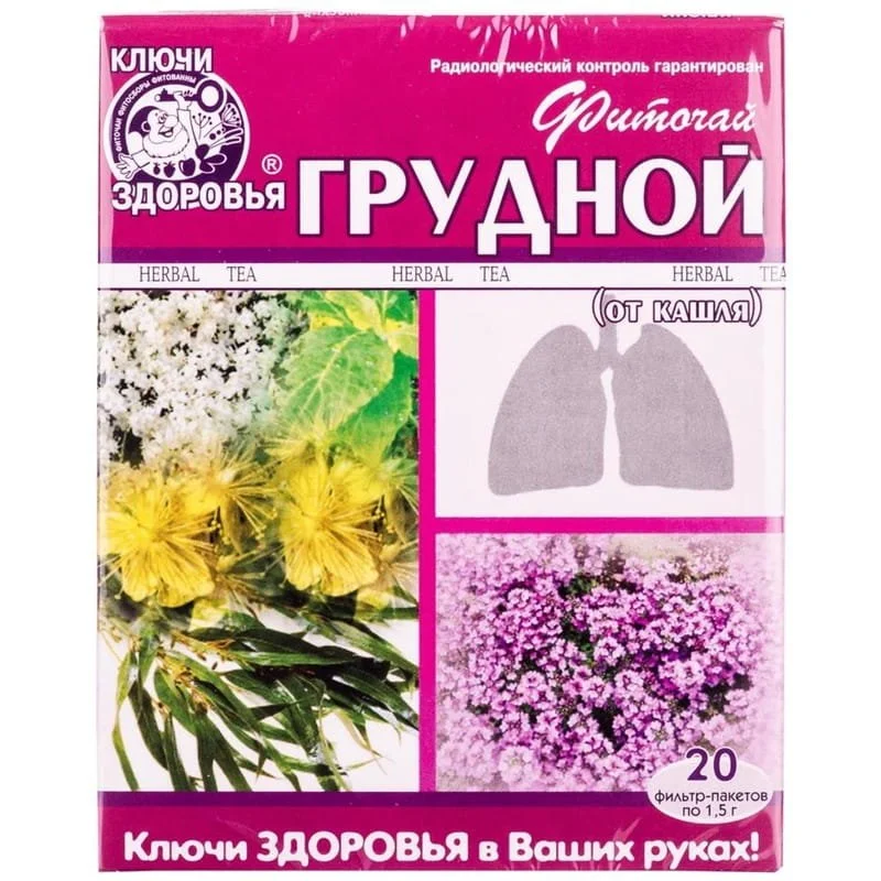 Фіточай Грудний по 1,5 г у фільтр-пакетиках, 20 шт.
