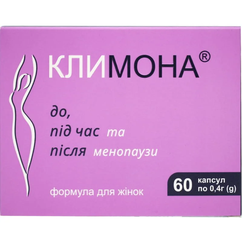 Клімона у капсулах по 0,4 г, 60 шт.