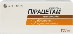 Пірацетам таблетки по 200 мг, 60 шт. - КМП