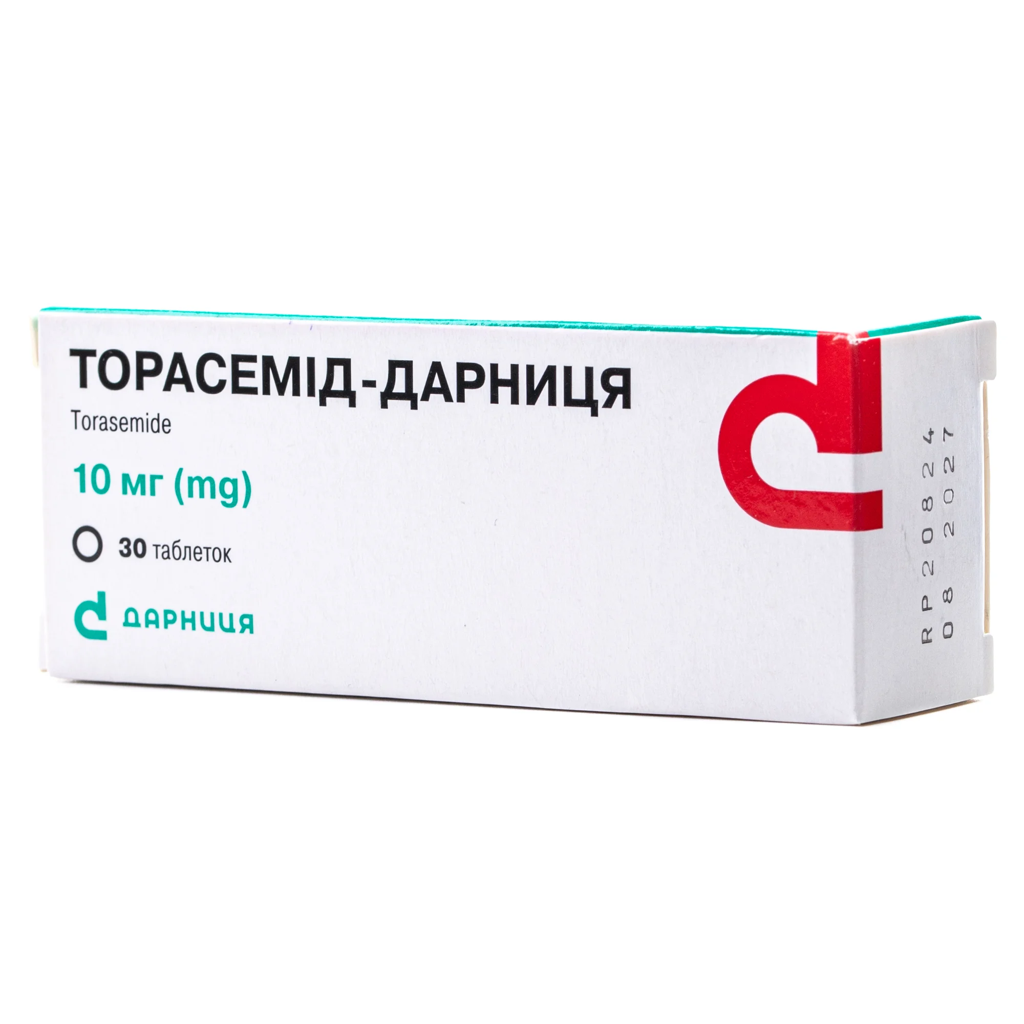 Торасемід-Дарниця таблетки по 10 мг, 30 шт.