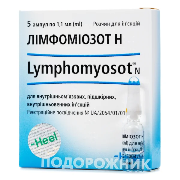 Лімфоміозот H розчин для ін'єкцій по 1,1 мл в ампулах, 5 шт.
