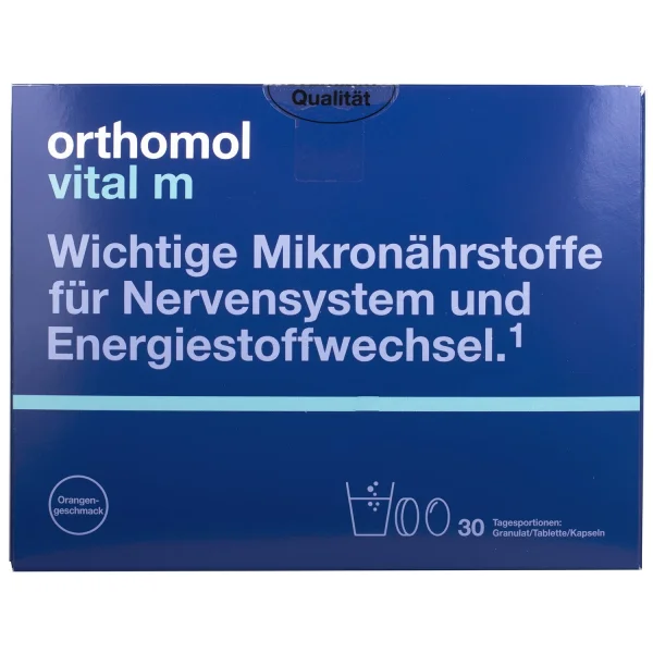Orthomol Vital M (Ортомол Вітал М) для чоловіків, таблетки+капсули, курс на 30 днів