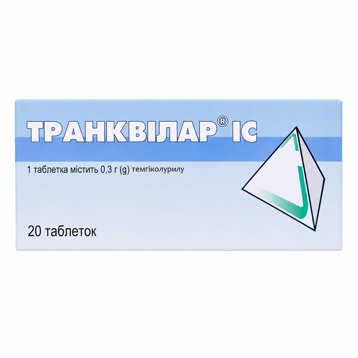 Транквілар ІС таблетки по 0,3 г, 20 шт.