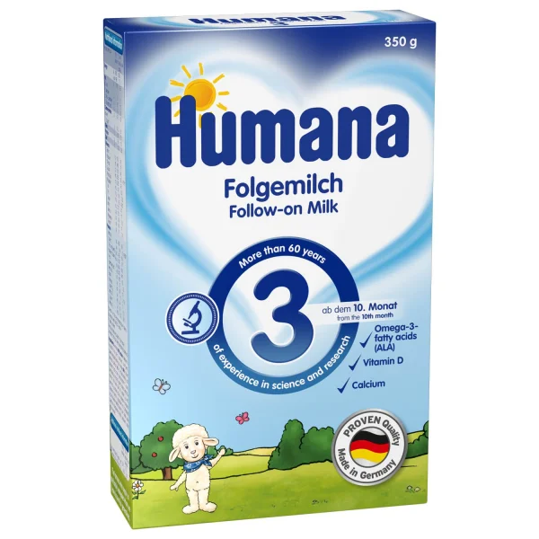Хумана 3 (Humana 3) сухая молочная смесь с пребиотиками галактоолигосахаридами, 350 г