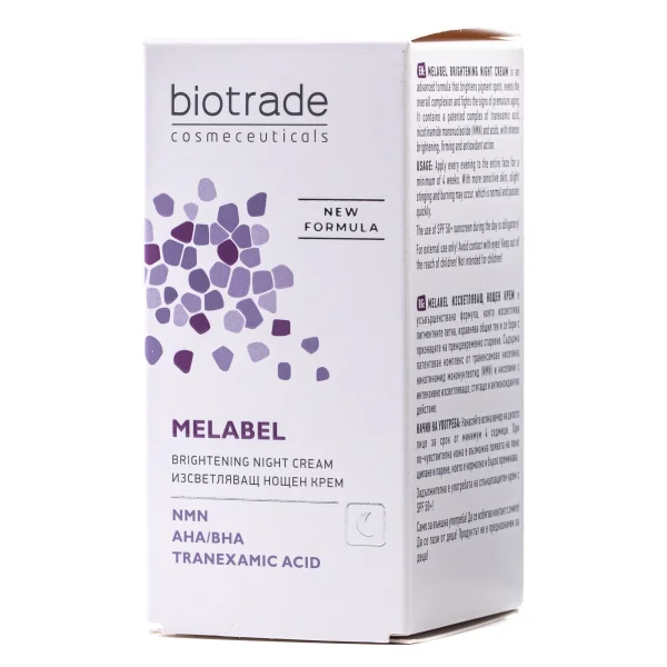 Отбеливающий ночной крем для лица Biotrade (Биотрейд) Melabel, 50 мл