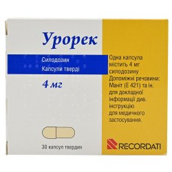 Аналоги препарату Урорек капсули по 8 мг, 90 шт. - Рекордаті, Італія ...