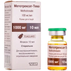Метотрексат-Тева р-н д/ін. 100мг/мл 1000мг фл. 10мл №1