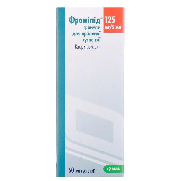 Фромилид для оральной суспензии 125 мг/5 мл, 60 мл