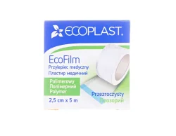 Пластир полімерний водостійкий Ecoplast EcoFilm (Екофілм) 2,5 см х 5 м, 1 шт.