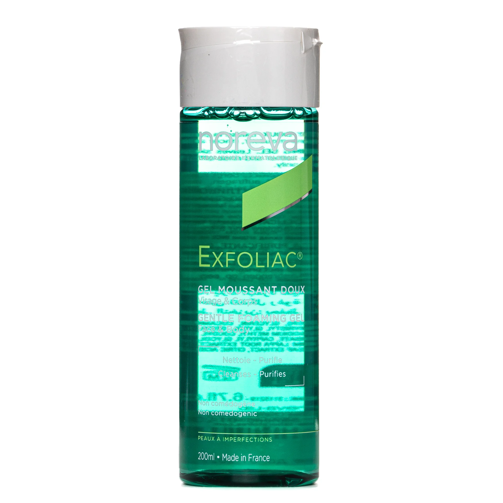 Гель очищуючий Exfoliac (Ексфоліак) для чутливої шкіри обличчя та тіла, 200 мл