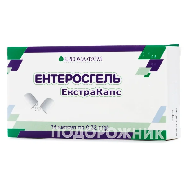 Ентеросгель Екстракапс капсули по 320 мг, 14 шт.