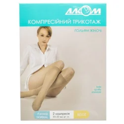 Гольфы Алком (Alkom) женские компрессионно-лечебные (бежевые, размер 4)