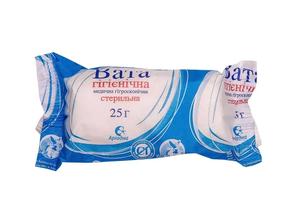 Вата Аріадна стерильна ролик, 25 г