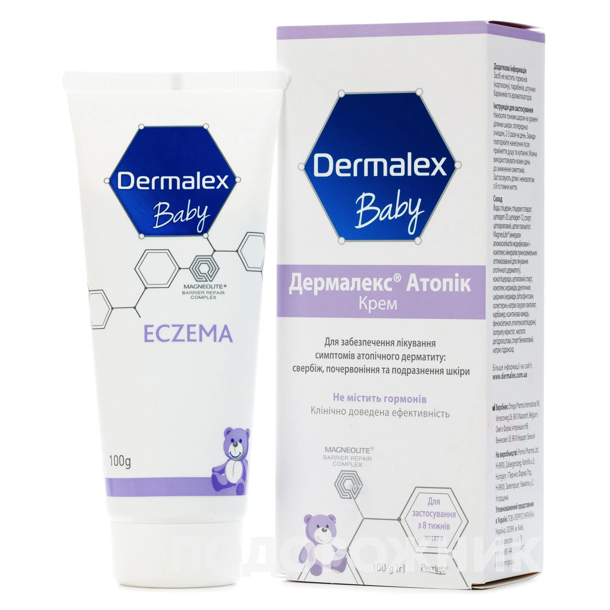 Крем Дермалекс Атопік (Dermalex Atopic) Екзема для лікування симптомів атопічного дерматиту, 100 г