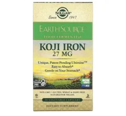 Железо ферментированное Solgar (Солгар) Koji Fermented капсулы по 27 мг, 30 шт.