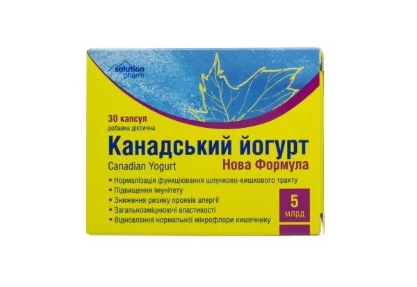 Йогурт Канадский Новая Формула Solution Pharm капсулы 5 млрд, 30 шт.