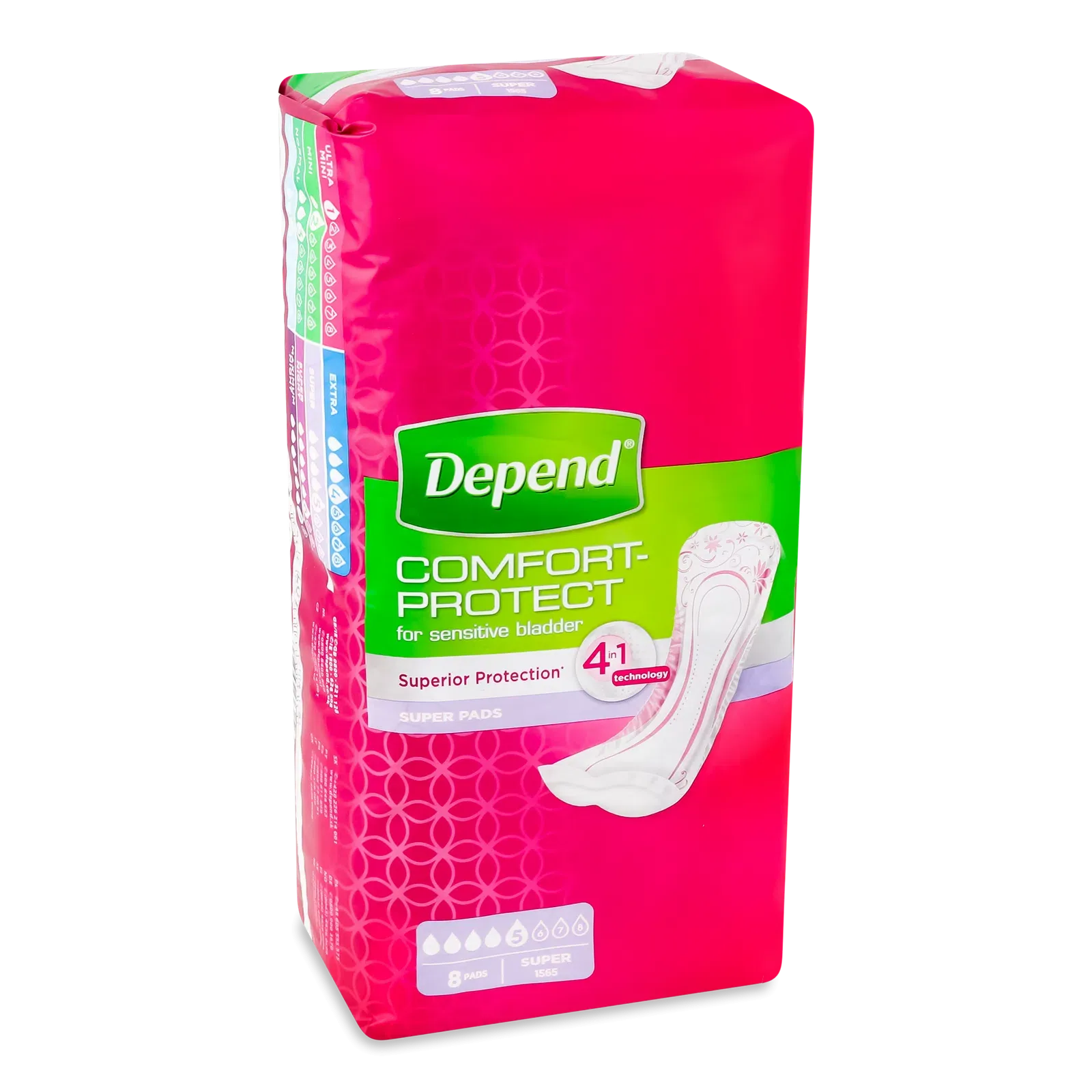 Прокладки урологічні Depend (Депен) Comfort-Protect, 8 шт.