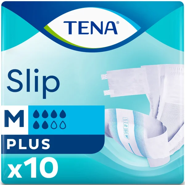 Подгузники для взрослых TENA (Тена) Slip Plus Medium (Слип Плюс Медиум), 10 шт.