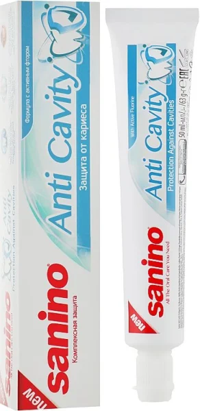 Зубная паста Sanino (Санино) защита от кариеса, 100 мл