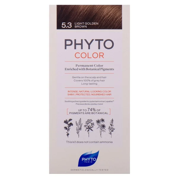 Крем-краска для волос Фито (Phyto) Фитоколор Сенситов 5.3 светлый золотистый