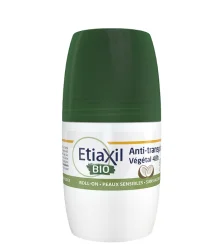 Антиперспірант Етіаксіл Біо Веджетал Протекшин (Etiaxil Bio Vegetal Protection) 48 години від помірного потовиділення, з ароматом кокосу, кульковий, 50 мл