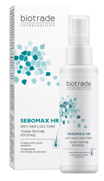 Тоник для волос BIOTRADE Sebomax HR (Биотрейд Себомакс) против выпадения волос тонизирующий, 75 мл