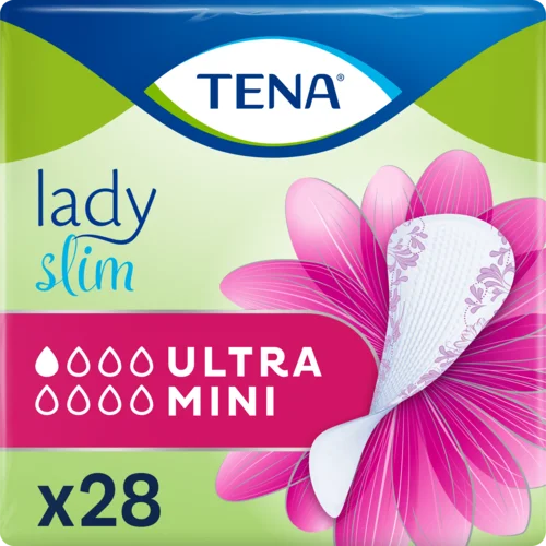 Прокладки урологические Тена Леди Слим Ультра Мини (Tena Lady Slim Ultra Mini), 28 шт.