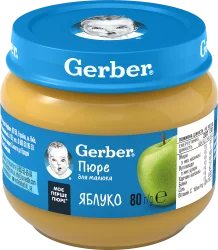 Фруктове пюре Гербер (Gerber) яблуко, 80 г