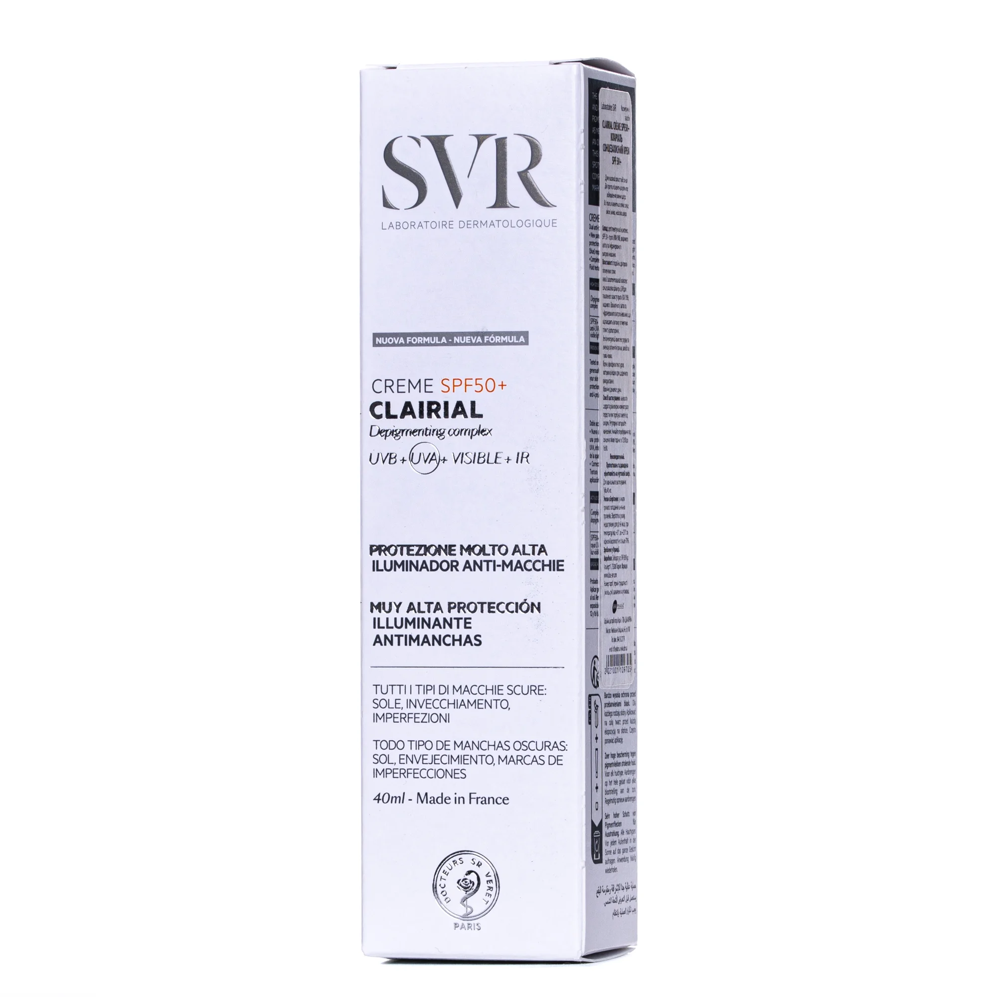 Крем сонцезахисний для обличчя SVR (СВР) Clairial SPF50+, 40 мл