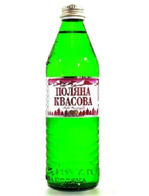 Вода мінеральна Поляна квасова, у склі, 500 мл