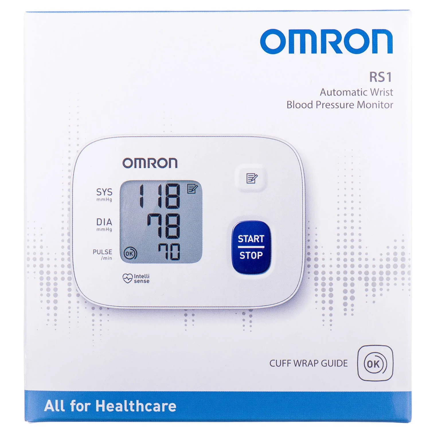 Тонометр Omron (Омрон) модель RS1 (НЕМ-6160-E) на зап’ясток, 1 шт.
